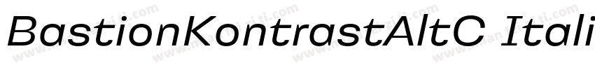 BastionKontrastAltC Italic字体转换